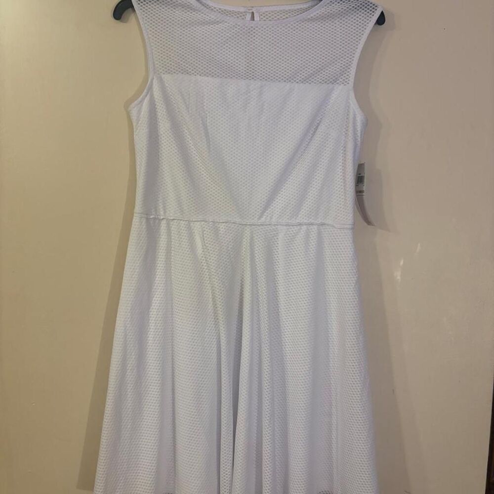 London-times Women's White and Blue Dress